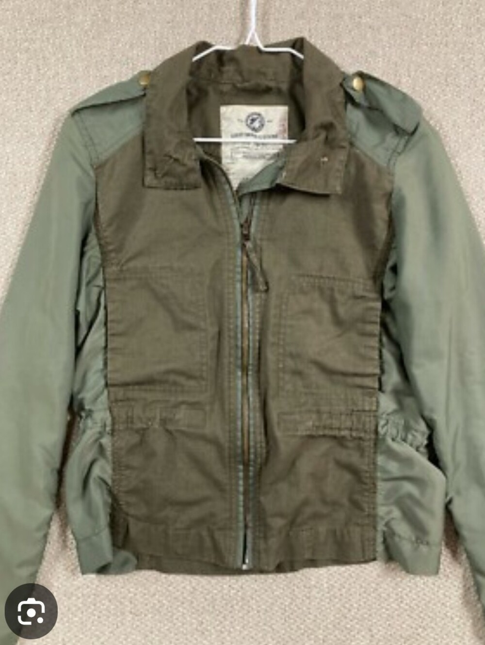 Lucky Brand Olive Green Interior Label Jacket